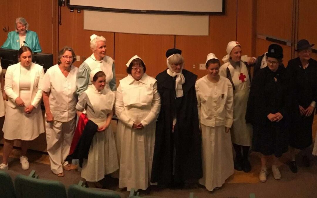 Parade of Past & Present nursing uniforms